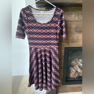 Blue & Red LuLaRoe Dress Size Medium